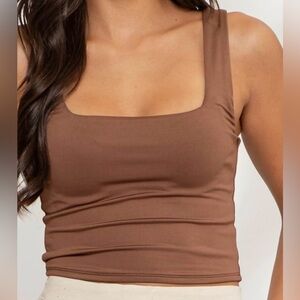 Brown Crop Top for Women